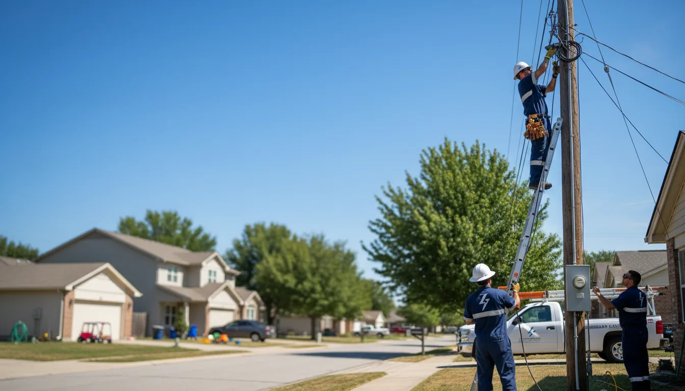 Residential electrician providing installation services in Almena, KS